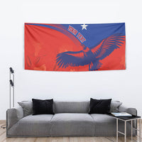 Chile Rugby Custom Los Condores Tapestry Copihue Motifs