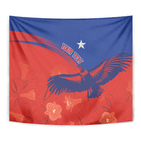 Chile Rugby Custom Los Condores Tapestry Copihue Motifs