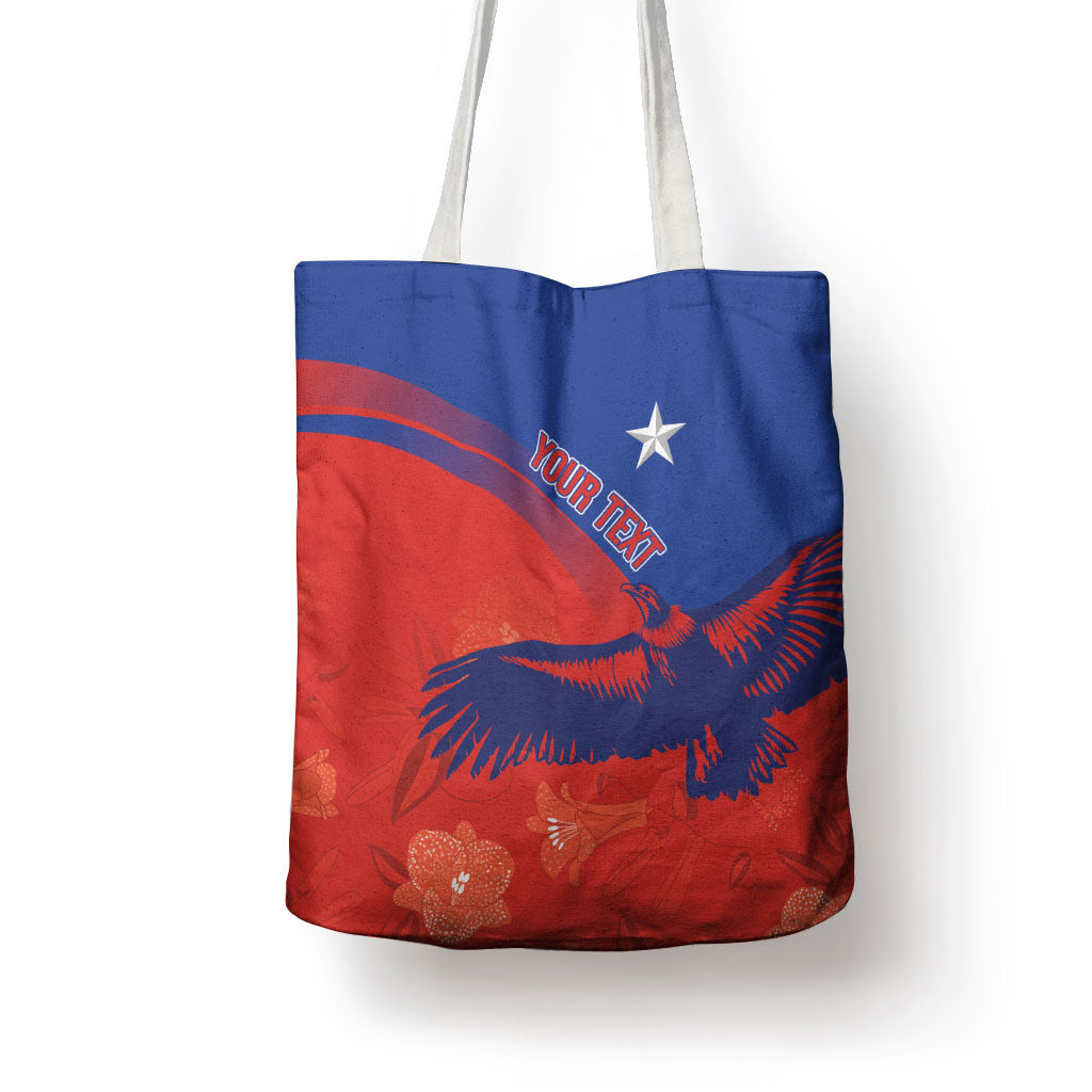 Chile Rugby Custom Los Condores Tote Bag Copihue Motifs