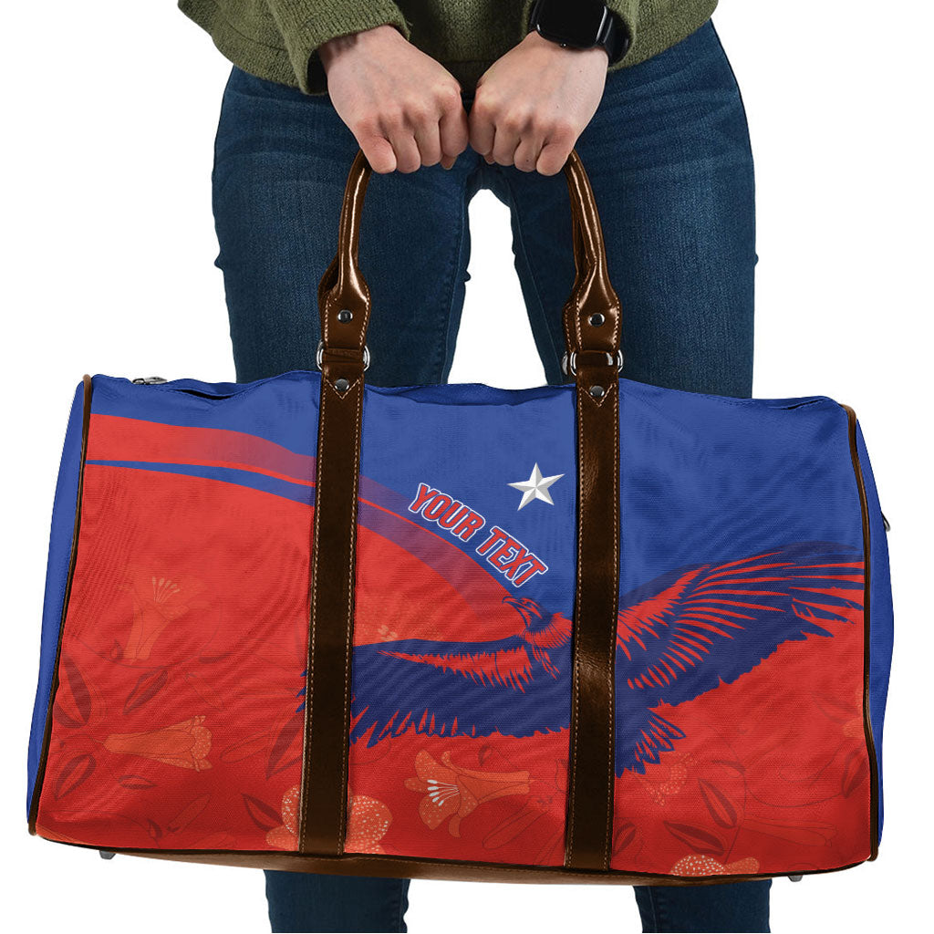 Chile Rugby Custom Los Condores Travel Bag Copihue Motifs