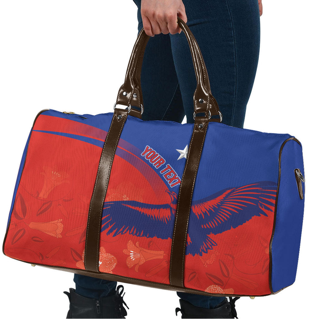 Chile Rugby Custom Los Condores Travel Bag Copihue Motifs