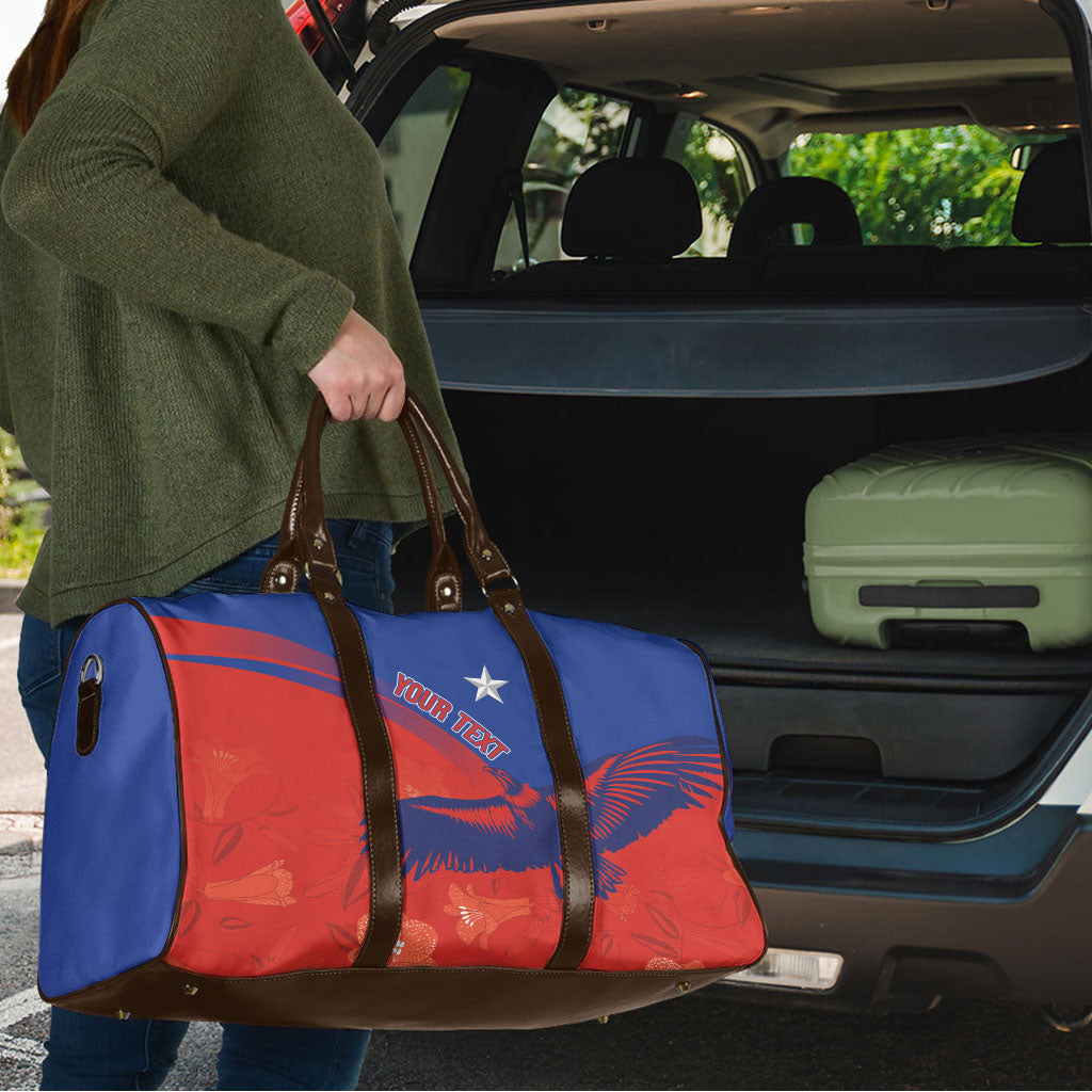 Chile Rugby Custom Los Condores Travel Bag Copihue Motifs