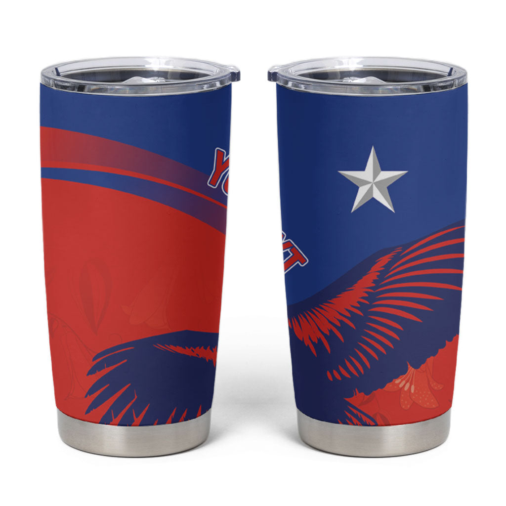 Chile Rugby Custom Los Condores Tumbler Cup Copihue Motifs