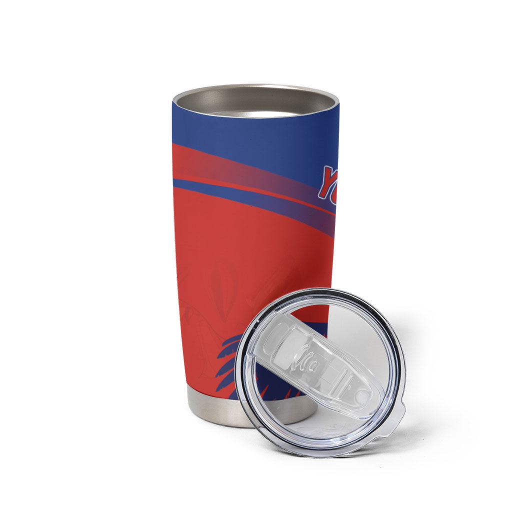 Chile Rugby Custom Los Condores Tumbler Cup Copihue Motifs