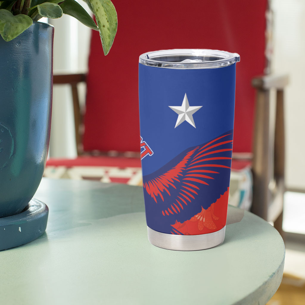 Chile Rugby Custom Los Condores Tumbler Cup Copihue Motifs