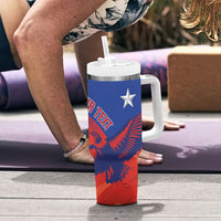 Chile Rugby Custom Los Condores Tumbler With Handle Copihue Motifs