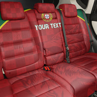 Portugal Rugby Custom Os Lobos Back Car Seat Cover Bandeira das Quinas Inspired