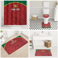 Portugal Rugby Custom Os Lobos Bathroom Set Bandeira das Quinas Inspired