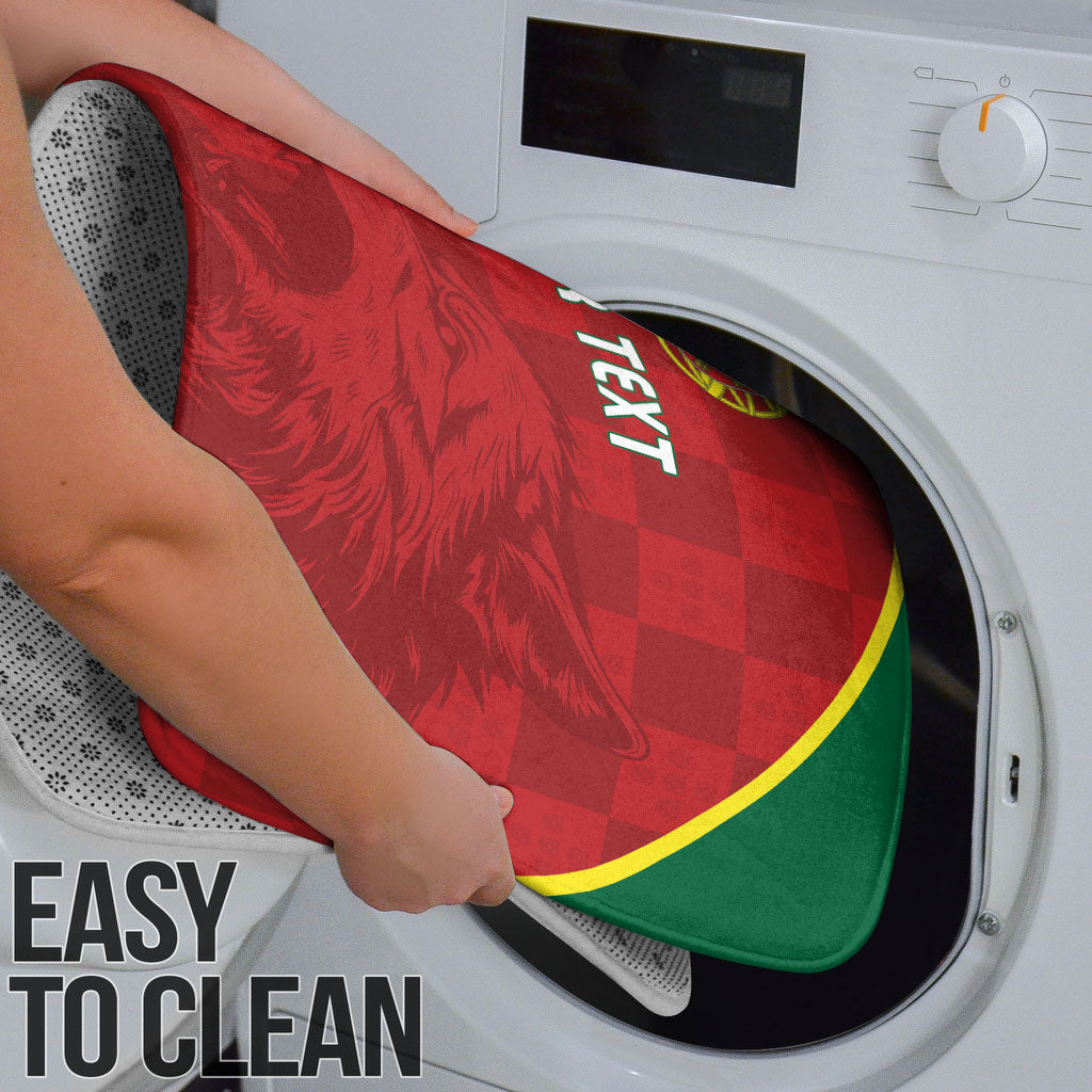 Portugal Rugby Custom Os Lobos Bathroom Set Bandeira das Quinas Inspired