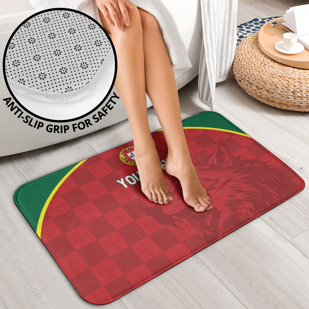 Portugal Rugby Custom Os Lobos Bathroom Set Bandeira das Quinas Inspired