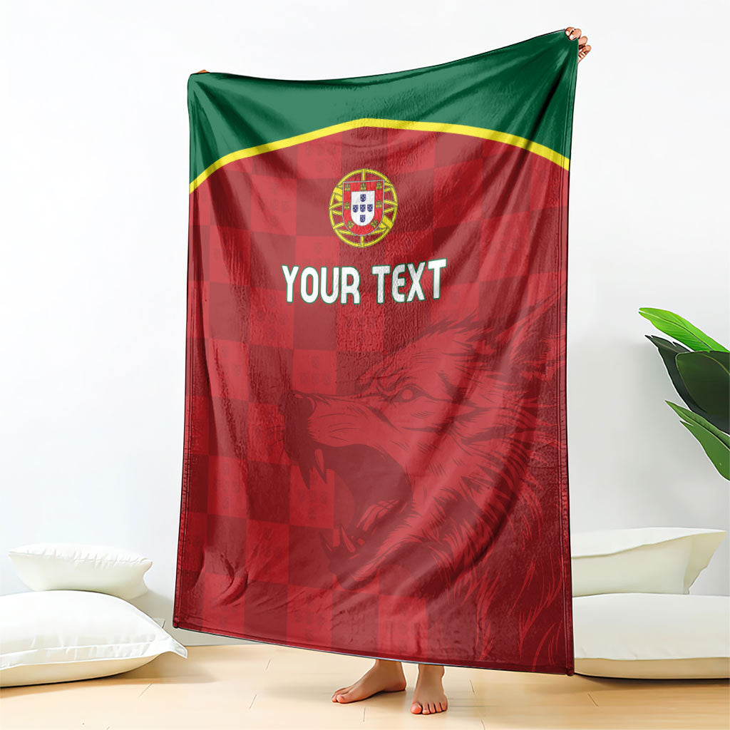 Portugal Rugby Custom Os Lobos Blanket Bandeira das Quinas Inspired