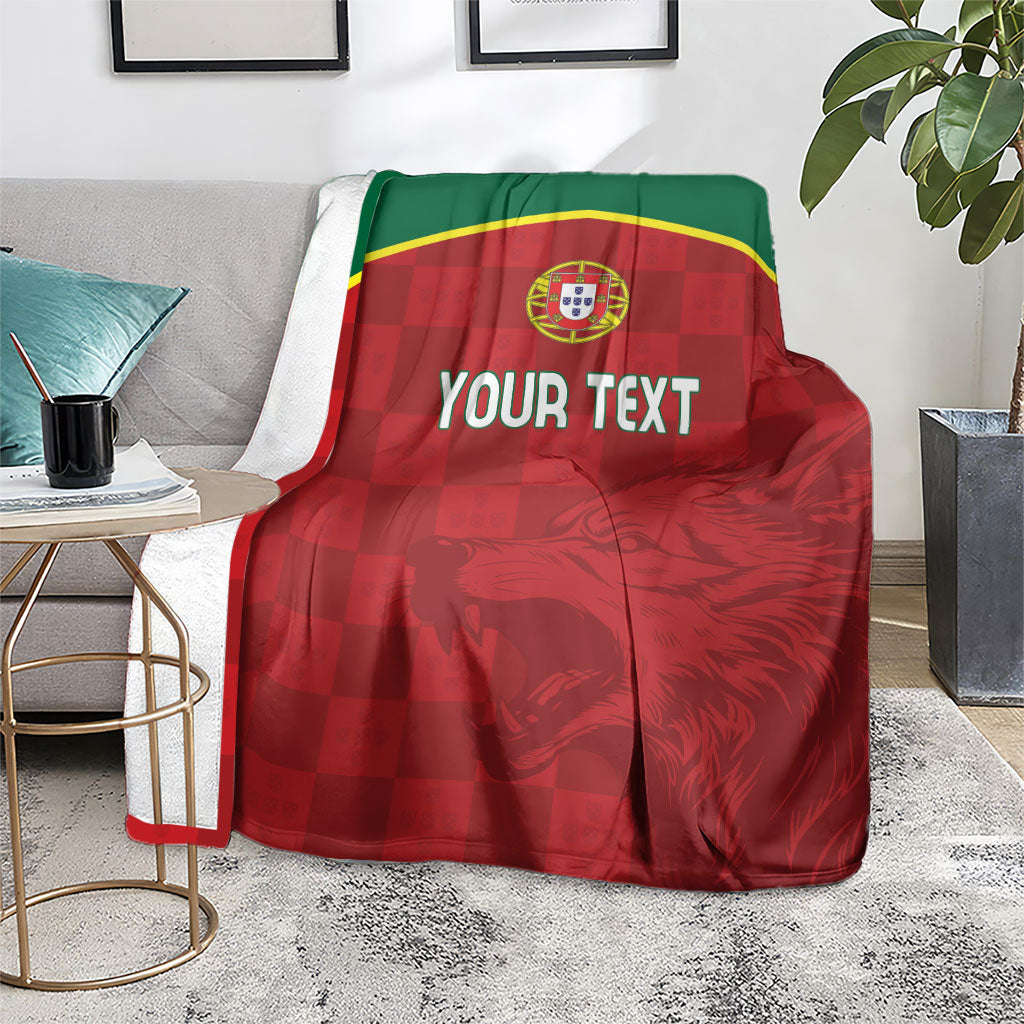 Portugal Rugby Custom Os Lobos Blanket Bandeira das Quinas Inspired