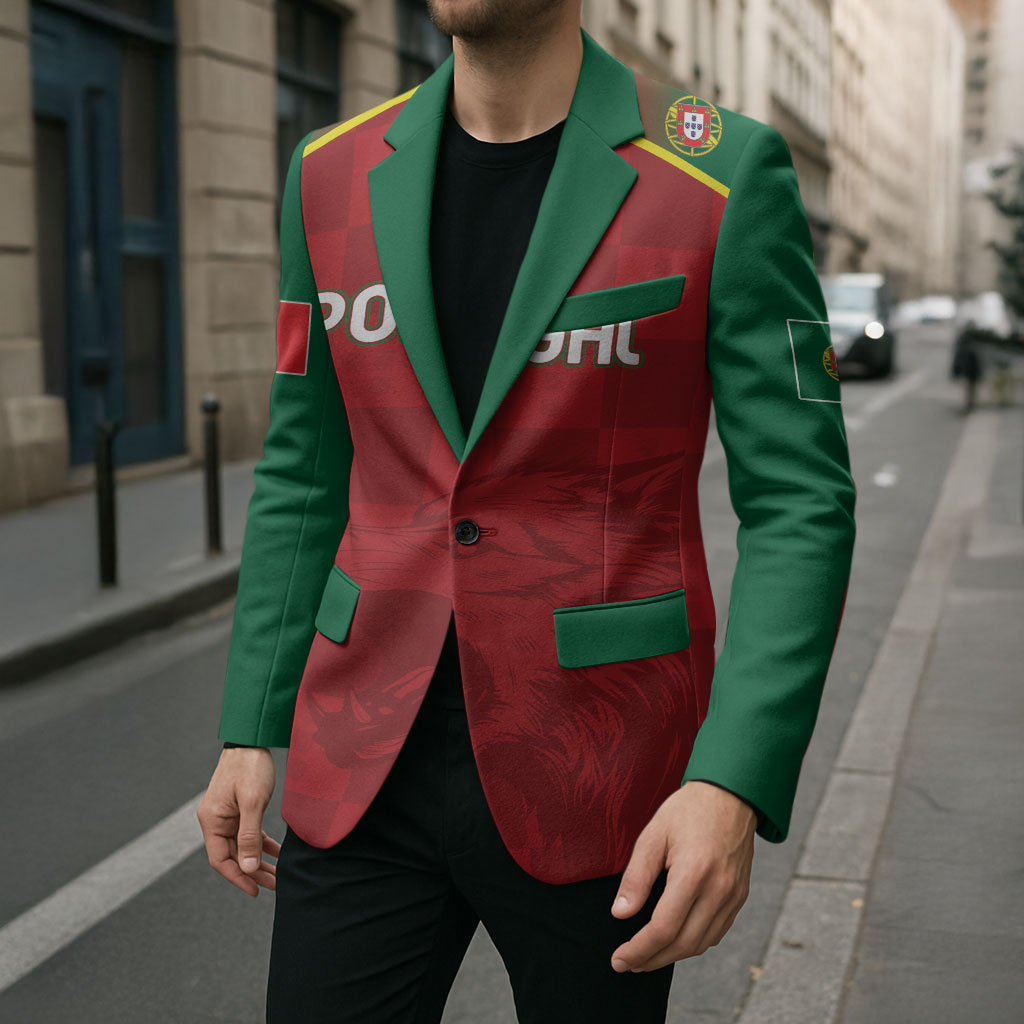 Portugal Rugby Custom Os Lobos Blazer Bandeira das Quinas Inspired