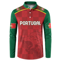 Portugal Rugby Custom Os Lobos Button Sweatshirt Bandeira das Quinas Inspired
