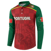 Portugal Rugby Custom Os Lobos Button Sweatshirt Bandeira das Quinas Inspired