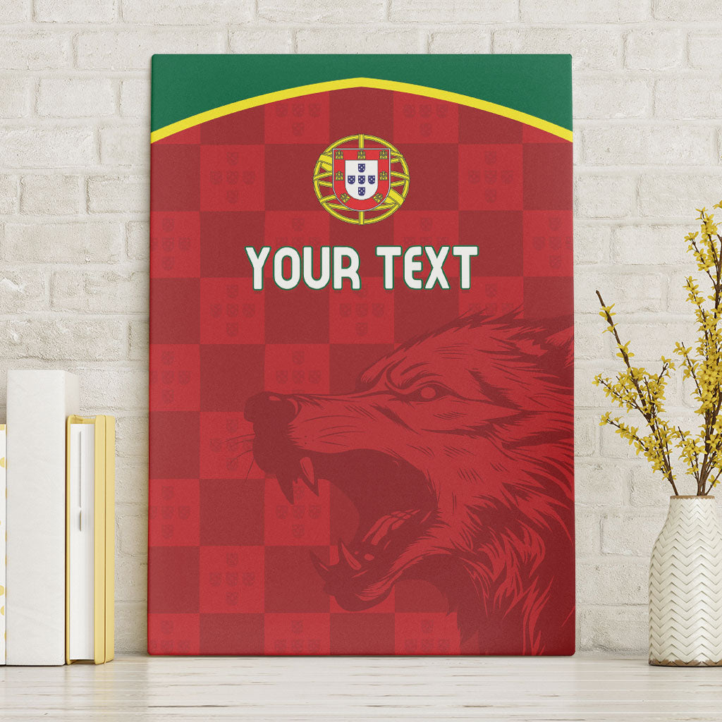 Portugal Rugby Custom Os Lobos Canvas Wall Art Bandeira das Quinas Inspired