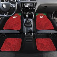 Portugal Rugby Custom Os Lobos Car Mats Bandeira das Quinas Inspired