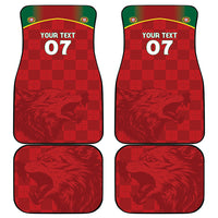 Portugal Rugby Custom Os Lobos Car Mats Bandeira das Quinas Inspired