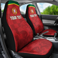 Portugal Rugby Custom Os Lobos Car Seat Cover Bandeira das Quinas Inspired