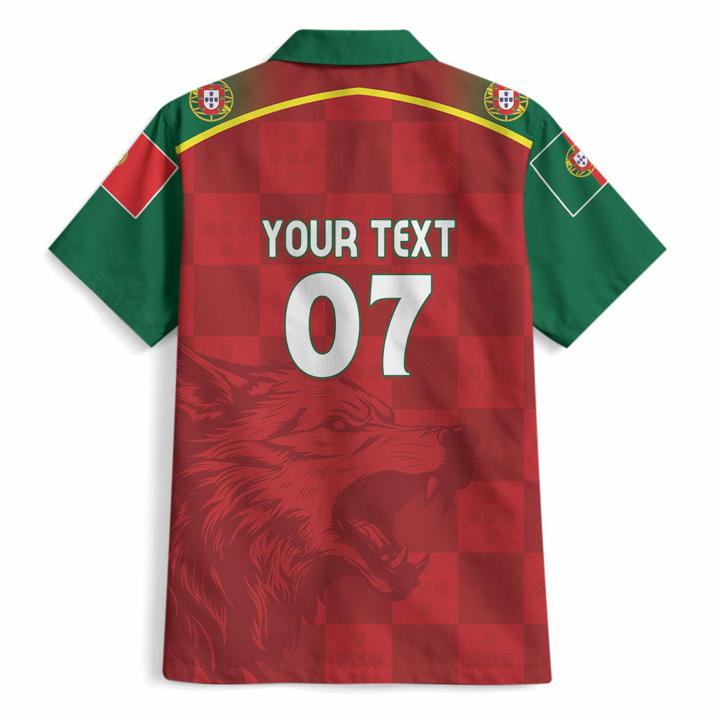 Portugal Rugby Custom Os Lobos Hawaiian Shirt Bandeira das Quinas Inspired