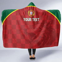 Portugal Rugby Custom Os Lobos Hooded Blanket Bandeira das Quinas Inspired