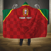 Portugal Rugby Custom Os Lobos Hooded Blanket Bandeira das Quinas Inspired