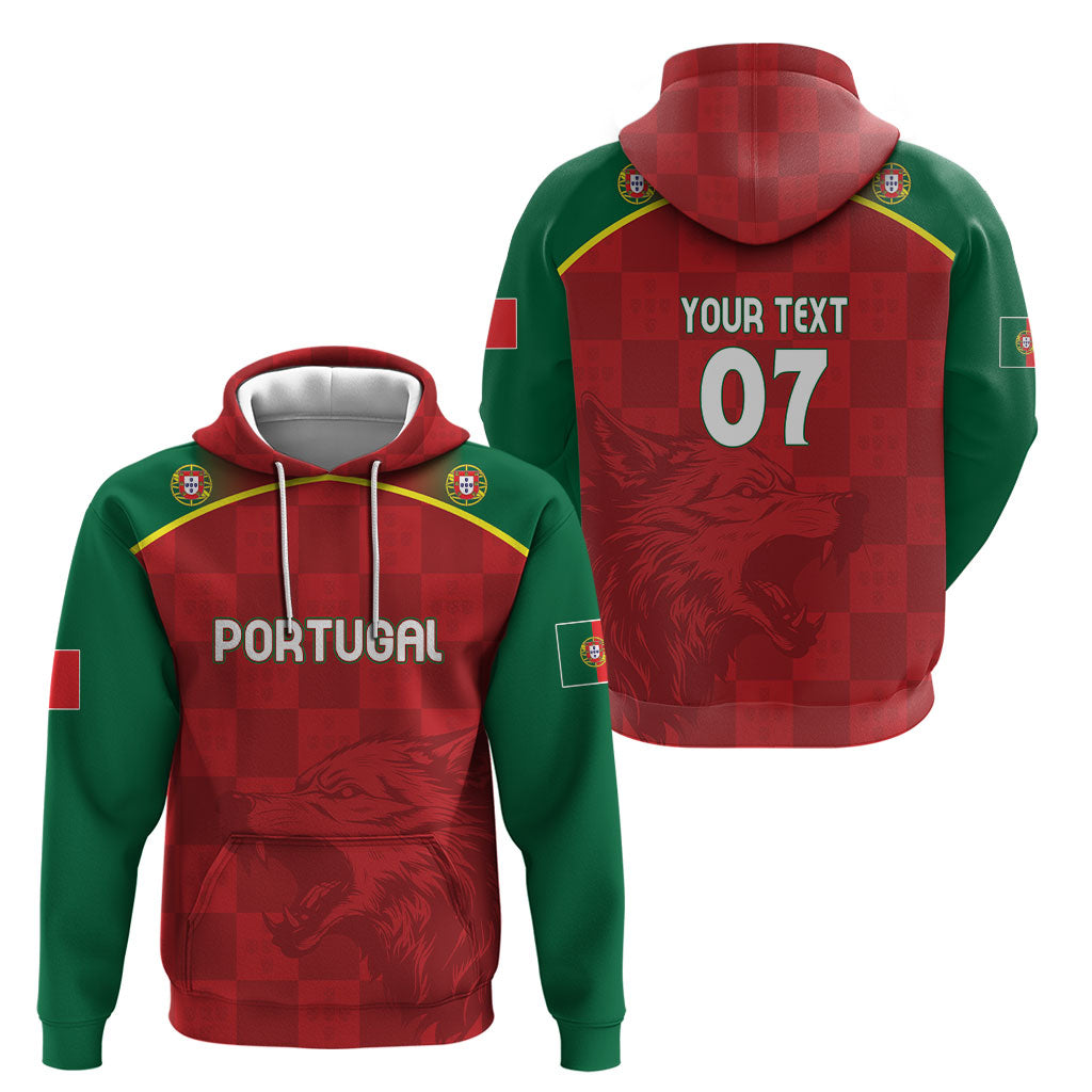 Portugal Rugby Custom Os Lobos Hoodie Bandeira das Quinas Inspired