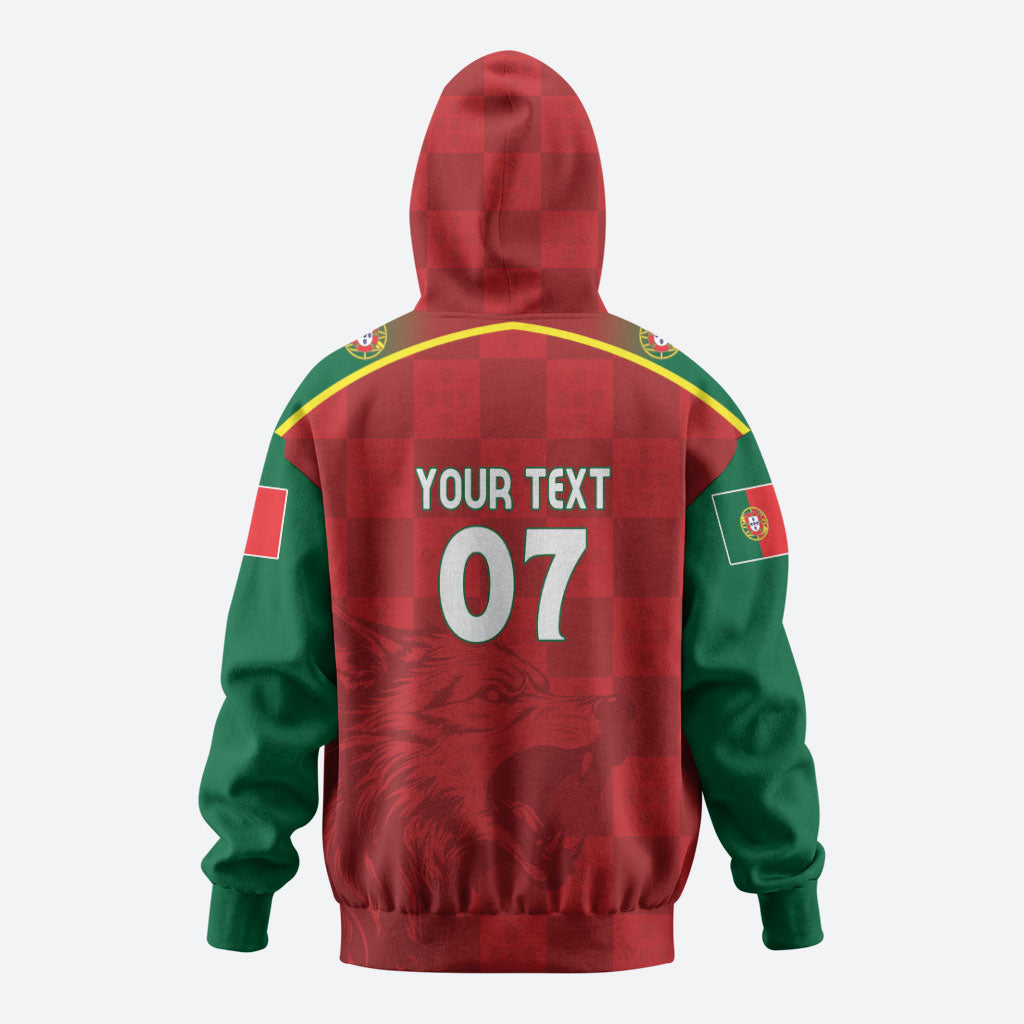 Portugal Rugby Custom Os Lobos Hoodie Bandeira das Quinas Inspired