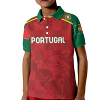 Portugal Rugby Custom Os Lobos Kid Polo Shirt Bandeira das Quinas Inspired