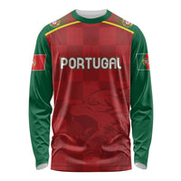Portugal Rugby Custom Os Lobos Long Sleeve Shirt Bandeira das Quinas Inspired