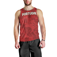 Portugal Rugby Custom Os Lobos Men Tank Top Bandeira das Quinas Inspired