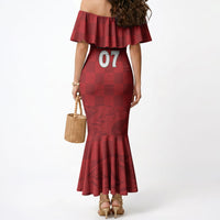 Portugal Rugby Custom Os Lobos Mermaid Dress Bandeira das Quinas Inspired