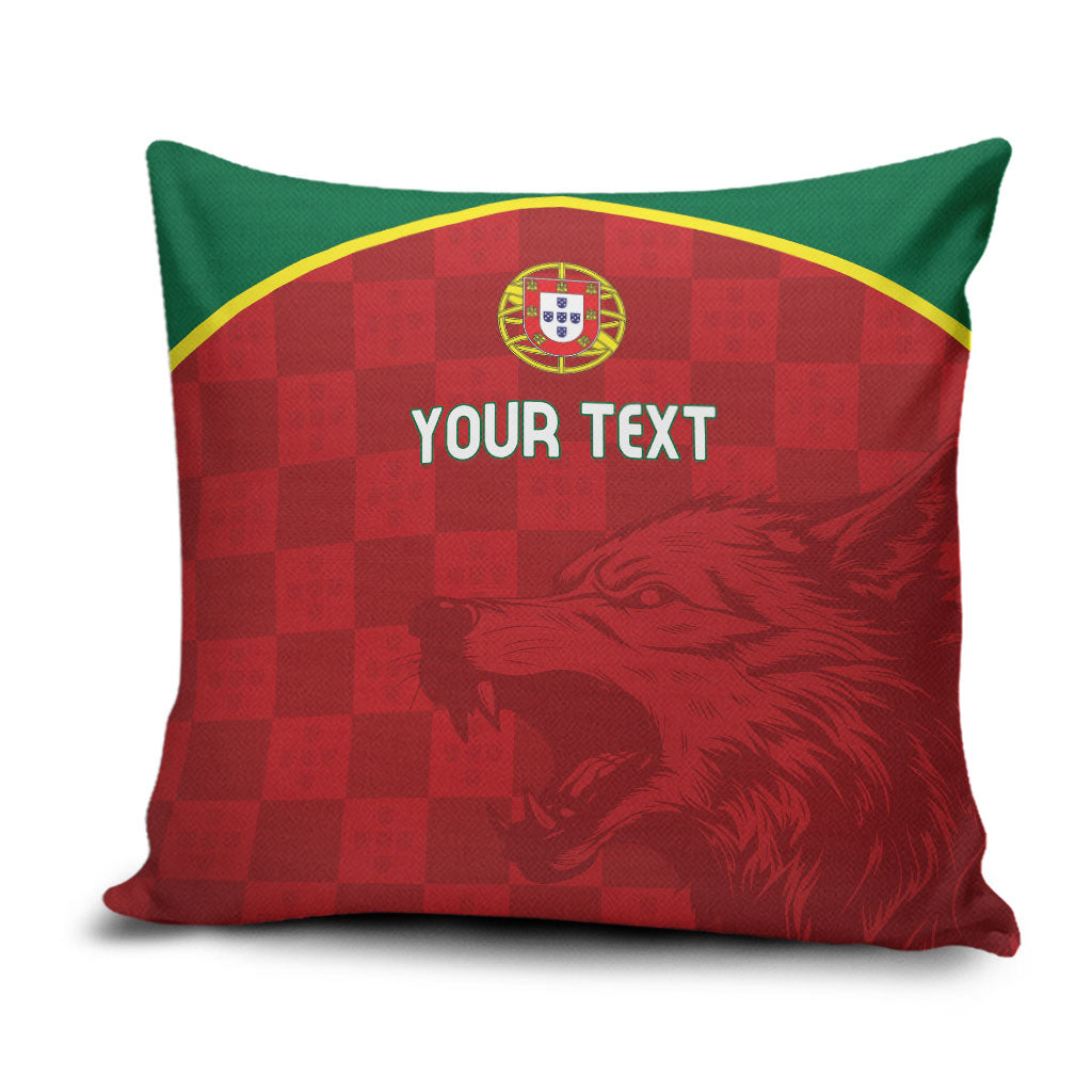 Portugal Rugby Custom Os Lobos Pillow Cover Bandeira das Quinas Inspired