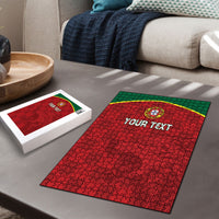 Portugal Rugby Custom Os Lobos Puzzle Bandeira das Quinas Inspired