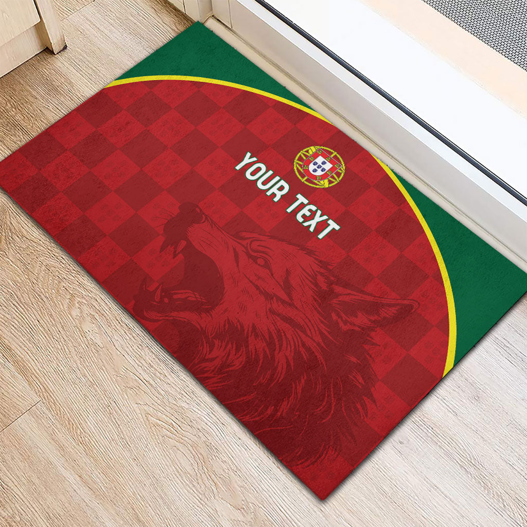 Portugal Rugby Custom Os Lobos Rubber Doormat Bandeira das Quinas Inspired