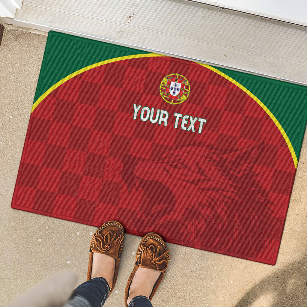 Portugal Rugby Custom Os Lobos Rubber Doormat Bandeira das Quinas Inspired