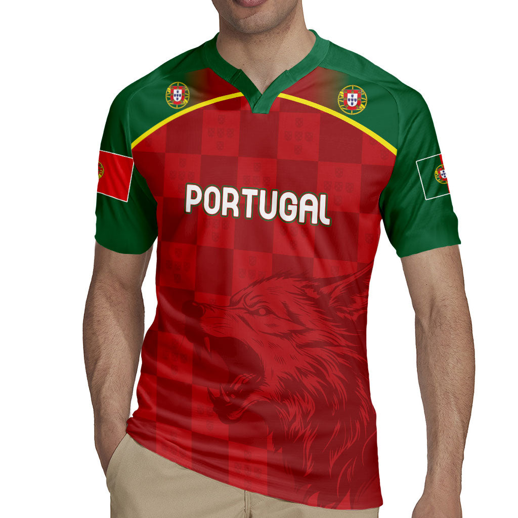 Portugal Rugby Custom Os Lobos Rugby Jersey Bandeira das Quinas Inspired