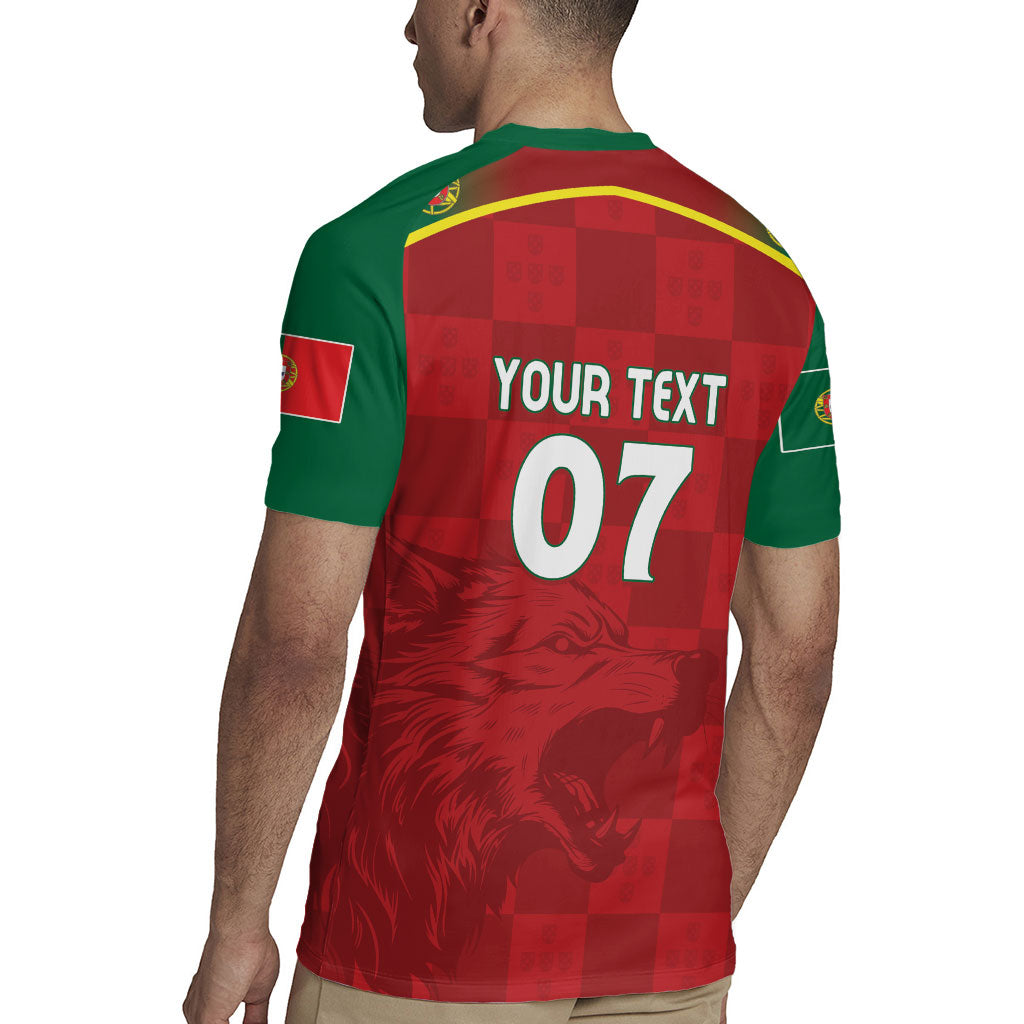 Portugal Rugby Custom Os Lobos Rugby Jersey Bandeira das Quinas Inspired