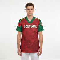 Portugal Rugby Custom Os Lobos Scrub Top Bandeira das Quinas Inspired