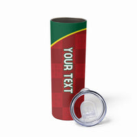 Portugal Rugby Custom Os Lobos Skinny Tumbler Bandeira das Quinas Inspired