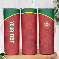 Portugal Rugby Custom Os Lobos Skinny Tumbler Bandeira das Quinas Inspired