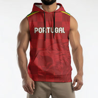 Portugal Rugby Custom Os Lobos Sleeveless Hoodie Bandeira das Quinas Inspired