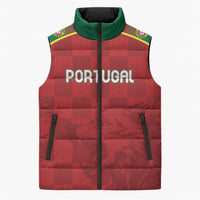 Portugal Rugby Custom Os Lobos Sleeveless Puffer Jacket Bandeira das Quinas Inspired