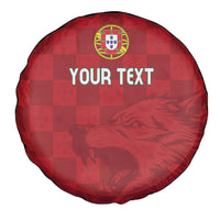 Portugal Rugby Custom Os Lobos Spare Tire Cover Bandeira das Quinas Inspired