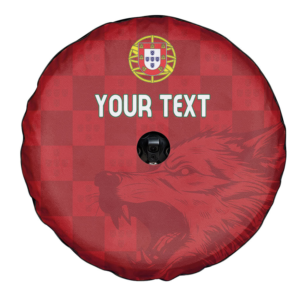 Portugal Rugby Custom Os Lobos Spare Tire Cover Bandeira das Quinas Inspired