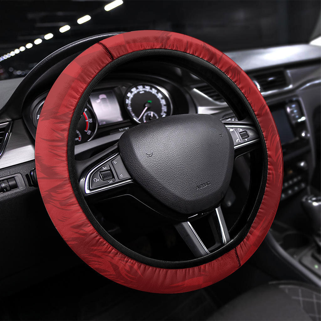 Portugal Rugby Os Lobos Steering Wheel Cover Bandeira das Quinas Inspired