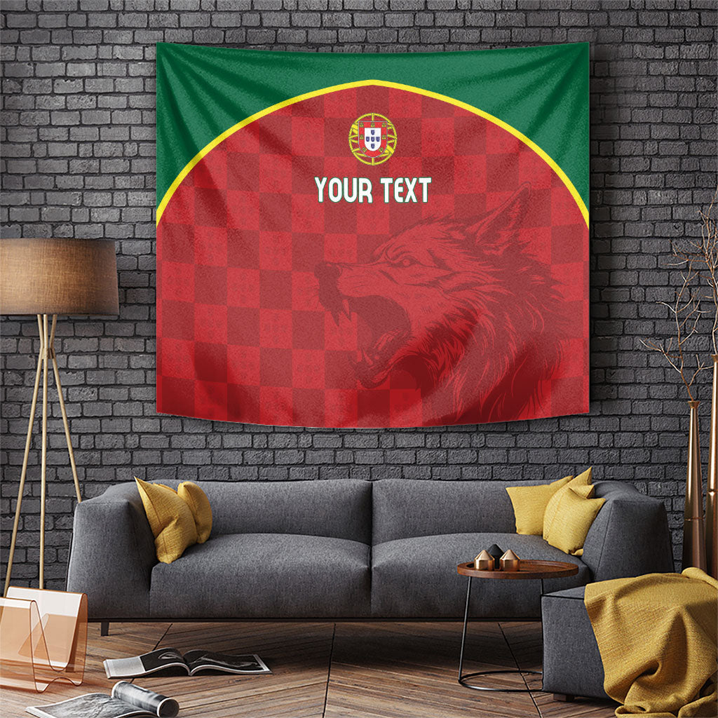 Portugal Rugby Custom Os Lobos Tapestry Bandeira das Quinas Inspired