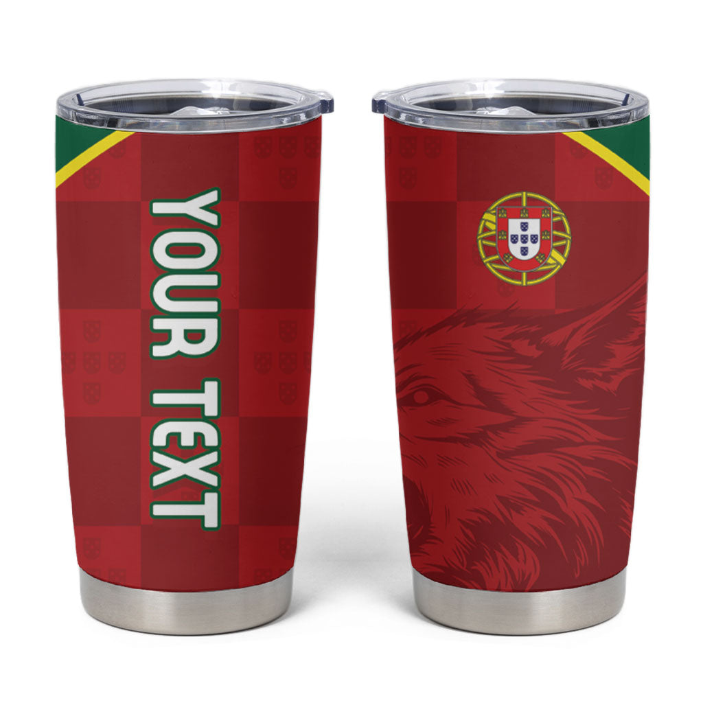 Portugal Rugby Custom Os Lobos Tumbler Cup Bandeira das Quinas Inspired