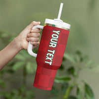 Portugal Rugby Custom Os Lobos Tumbler With Handle Bandeira das Quinas Inspired