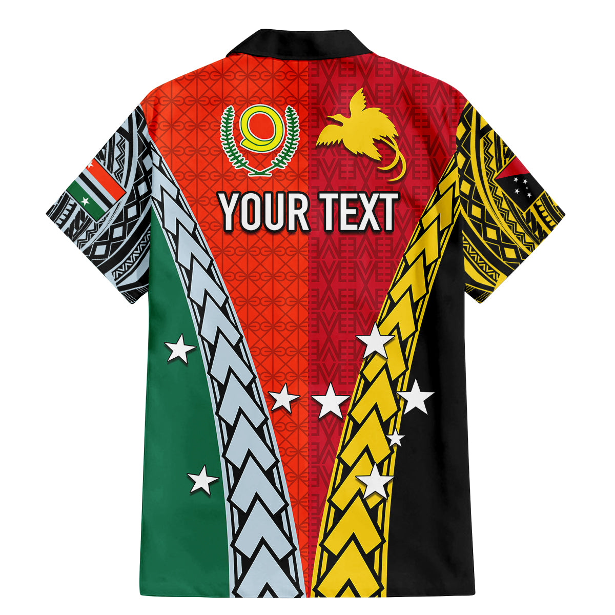 Personalised Papua New Guinea Mix Penama Family Matching Mermaid Dress and Hawaiian Shirt Tribal Patterns Half-Half Style LT7 - Wonder Print Shop